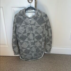 Aritzia Gray Zip Up Jacket